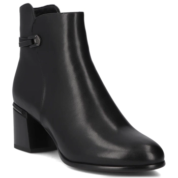 Leather ankle boots Filippo DBT7377/25 BK black
