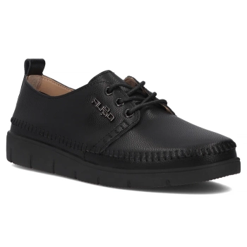 Leather shoes Filippo DP6747/25 BK black