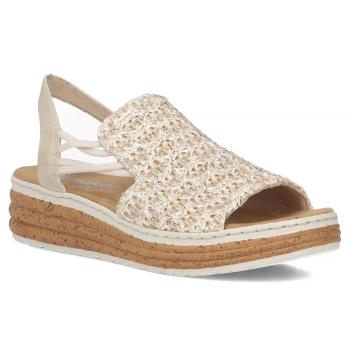 Sandals Rieker 62741-60 beige