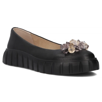 Leather shoes Filippo DP4682/25 BK black