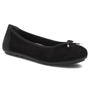 Leather ballerinas Rieker 43850-01 black