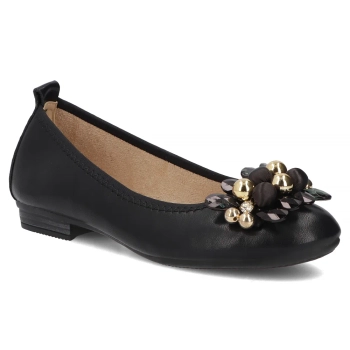 Leather ballerinas Filippo DP7572/26 BK black