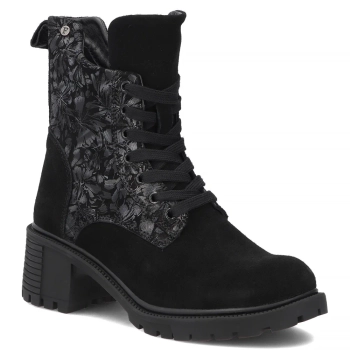 Leather ankle boots Filippo DBT8021/26 BK GR black