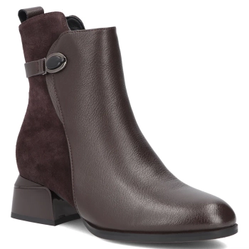 Leather ankle boots Filippo DBT8046/26 D BR brown