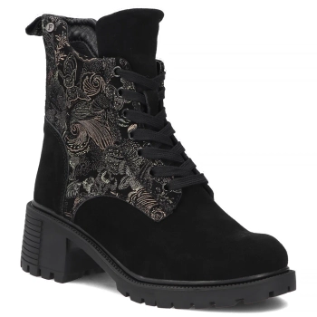 Leather ankle boots Filippo DBT8021/26 BK GO black