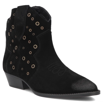 Leather cowboy boots Filippo DBT8230/26 BK black