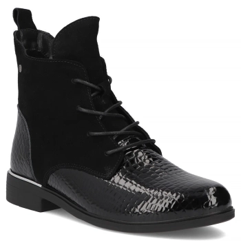 Leather ankle boots Filippo DBT4749/26 BK CR black