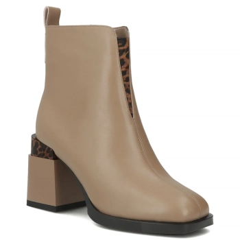 Leather ankle boots Filippo DBT7353/25 BE beige