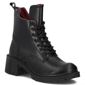 Leather ankle boots Filippo DBT6501/25 BK black