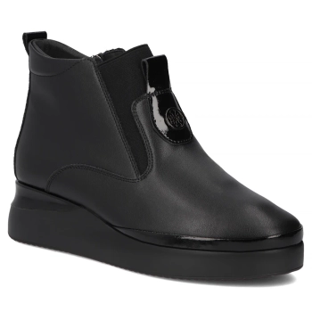 Leather ankle boots Filippo DBT7392/25 BK black