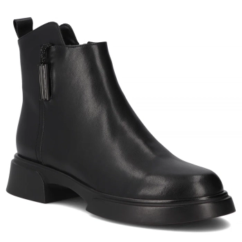 Leather ankle boots Filippo DBT7380/25 BK black