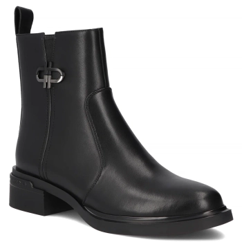Leather ankle boots Filippo DBT7341/25 BK black