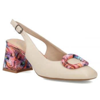 Leather pumps Filippo DP7816/26 BE FH beige