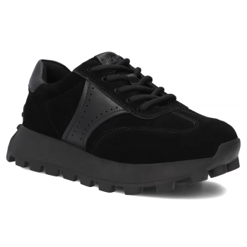 Leather sneakers Filippo DP7976/26 BK black