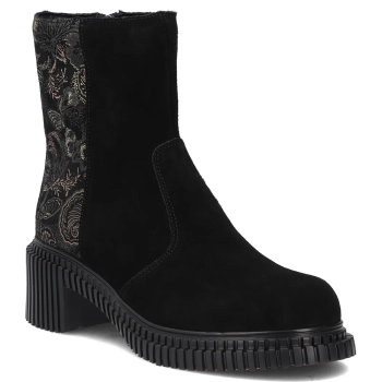Leather ankle boots Filippo DBT8068/26 BK MLT black