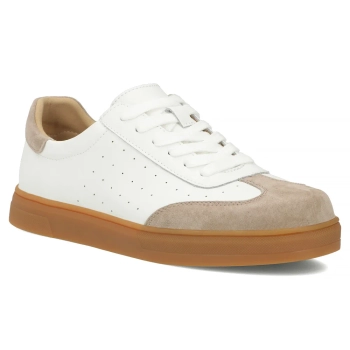 Leather sneakers Filippo DP6128/26 WH BE white