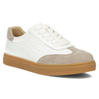 Leather sneakersy Filippo DP6128/25 WH BE white