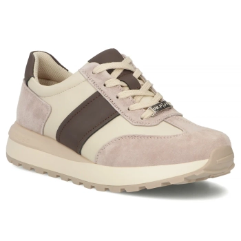 Leather sneakers Filippo DP7509/26 BE beige