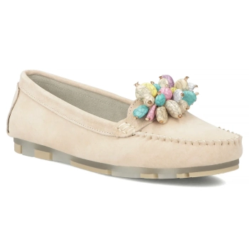 Leather loafers Filippo DP7809/26 BE beige