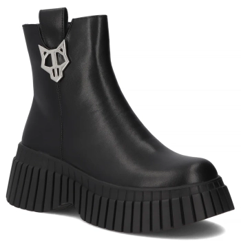 Leather ankle boots Filippo DBT7311/25 BK black