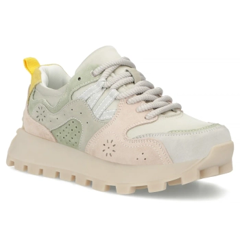 Leather sneakers Filippo DP7560/26 GE BE khaki