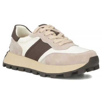 Leather sneakers Filippo DP6498/26 BE beige