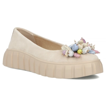 Leather shoes Filippo DP6996/26 BE beige