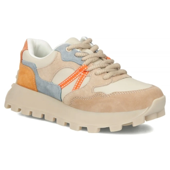 Leather sneakers Filippo DP7559/26 BE OR beige