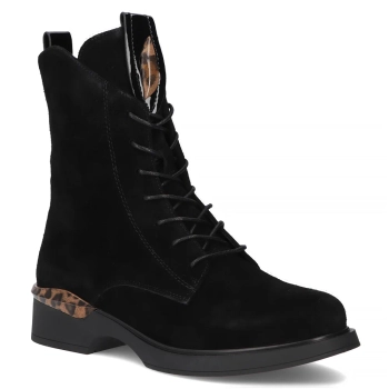 Leather ankle boots Filippo DBT7221/25 BK black