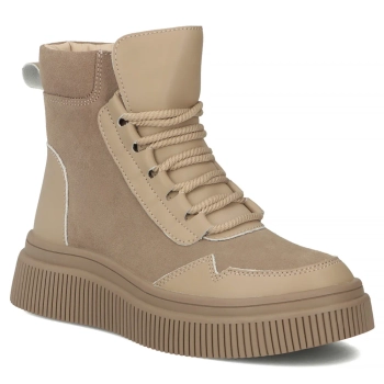 Leather ankle boots Filippo DBT7270/25 BE beige