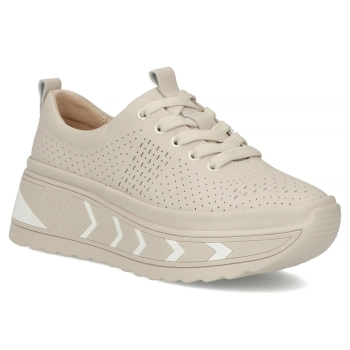 Leather sneakers Filippo DP7804/26 BE beige