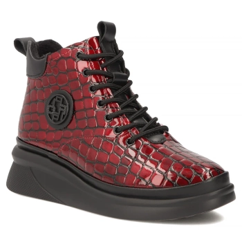 Leather ankle boots Filippo DBT8067/26 RD red