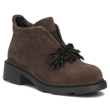 Leather ankle boots Filippo DBT6370/26 D BR brown