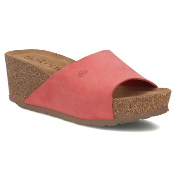Leather flip-flops Yokono BARI-265 SERRAJE SUNSET pink