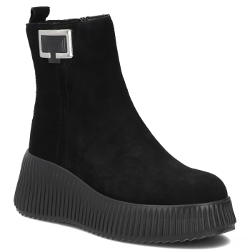 Leather ankle boots Filippo DBT6392/26 BK black