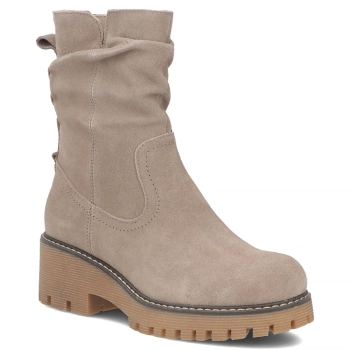 Leather ankle boots Filippo DBT6402/26 TP taupe