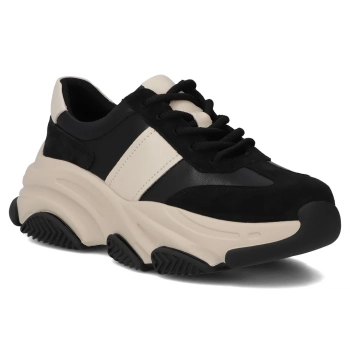 Leather sneakers Filippo DP7113/25 BK black