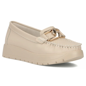 Leather loafers Filippo DP6827/25 BE beige