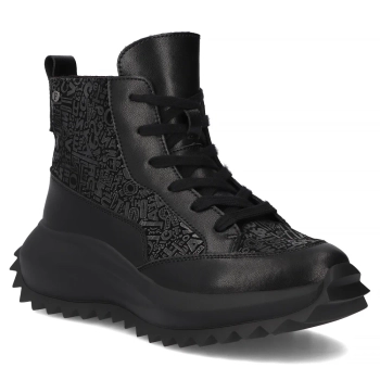 Leather ankle boots Filippo DBT7138/25 BK black