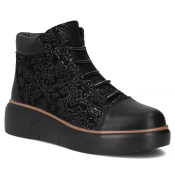 Leather ankle boots Filippo DBT7166/25 BK black