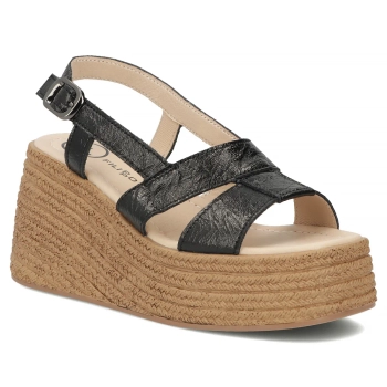 Leather sandals Filippo DS7540/26 BK black