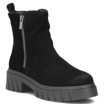 Leather ankle boots Filippo DBT8229/26 BK black
