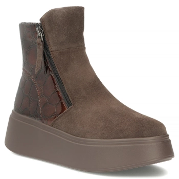 Leather ankle boots Filippo DBT8077/26 D BR brown