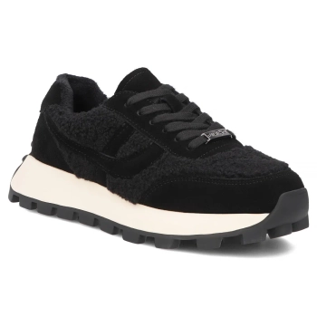 Leather sneakers Filippo DP8001/26 BK black