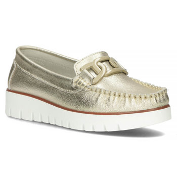 Leather loafers Filippo DP3334/23 GO gold