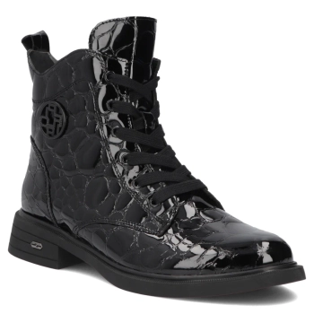 Leather ankle boots Filippo DBT7965/26 BK CR black