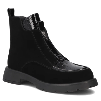 Leather ankle boots Filippo DBT6570/25 BK black