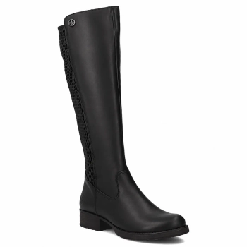 Leather boots Rieker Z9591-00 black