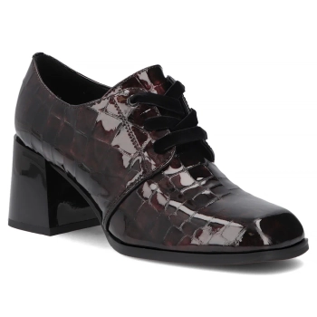Leather shoes Filippo DP8144/26 BG burgundy
