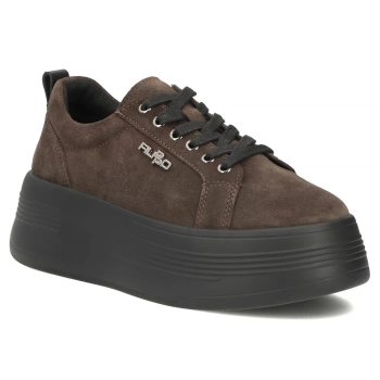 Leather sneakers Filippo DP8114/26 D BR brown